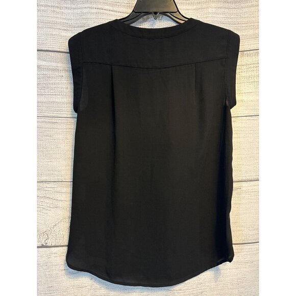 J. Crew Black Sleeveless Blouse Size 0 - Picture 3 of 3